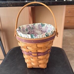 Longaberger 1994 May Series lilac basket combo